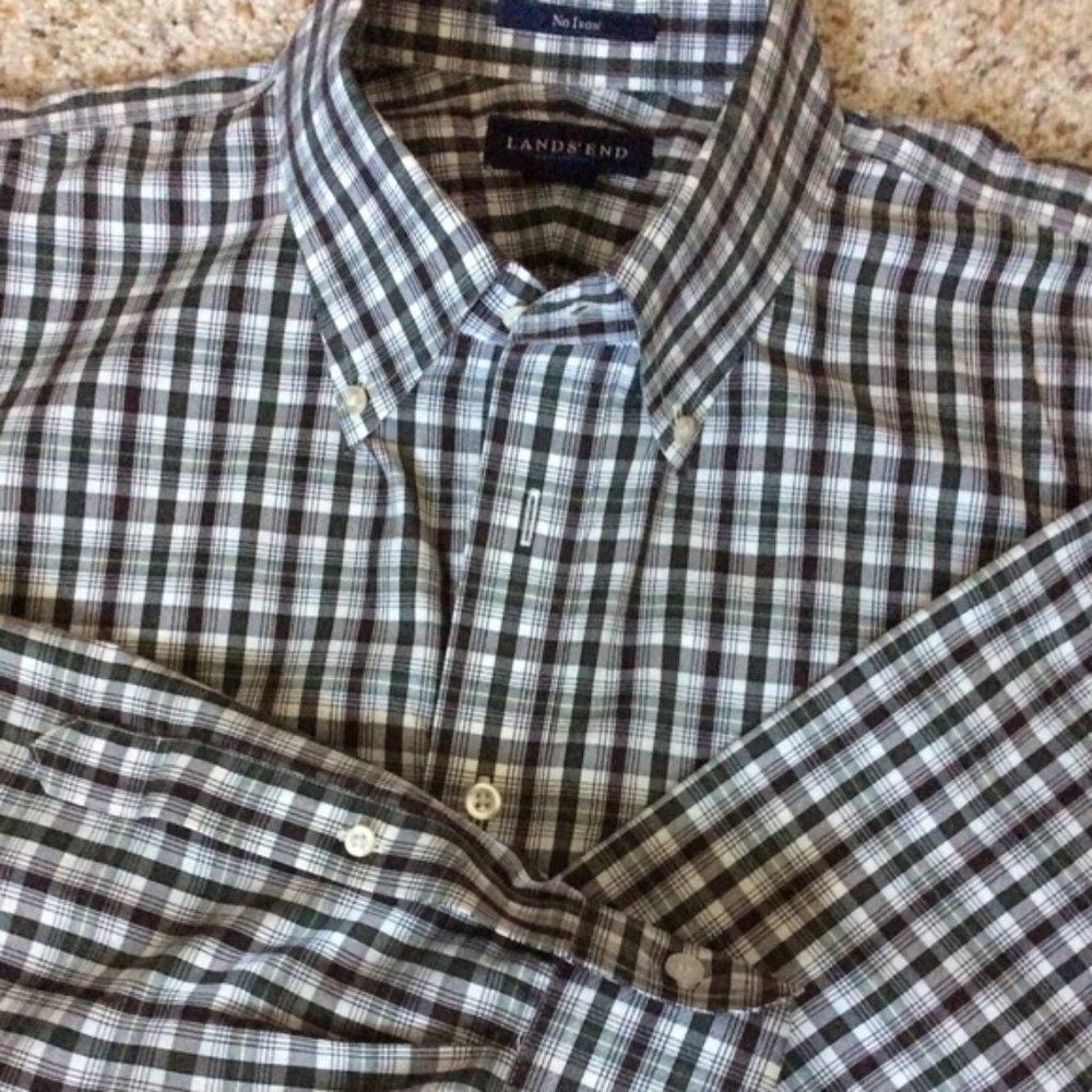 Men's L Tall, long sleeve, button down shirt